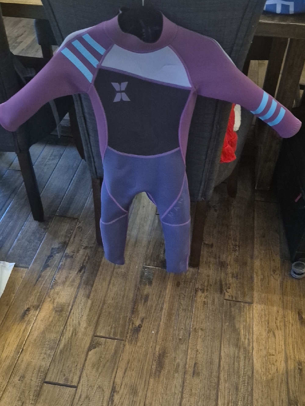 Kids Purple and Mauve Rashguard Wetsuit - Youth Swim Protection